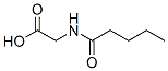结构式 CAS# 24003-66-5, N-(1-氧代戊基)-甘氨酸