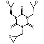 structure of CAS# 240408-78-0, 1,3,5-Tris[(2R)-2-Oxiranylmethyl]-1,3,5-Triazinane-2,4,6-Trione;(R,R,R)-Triglycidyl Isocyanurate;1,3,5-Tri<wbr>azine-2,4<wbr>,6(1H,3H,<wbr>5H)-trion<wbr>e, 1,3,5-<wbr>tris(oxir<wbr>anylmethy<wbr>l)-, β- (<wbr>9CI);s-Triazin<wbr>e-2,4,6(1<wbr>H,3H,5H)-<wbr>trione, 1<wbr>,3,5-tris<wbr>(2,3-epox<wbr>ypropyl)-<wbr>, β-