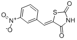 structure of CAS# 24044-52-8, 5-[(3-Nitrophenyl)Methylene]-2,4-Thiazolidinedione;5-[(3-Nitrophenyl)Methylene]-1,3-Thiazolidine-2,4-Dione;5-[(3-NITROPHENYL)METHYLENE]-1,3-THIAZOLANE-2,4-DIONE