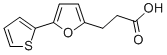 structure of CAS# 24090-38-8, 3-(5-Thiophen-2-Yl-Furan-2-Yl)-Propionic Acid;3-[5-(2-Thienyl)-2-Furyl]Propanoate;3-[5-(2-Thienyl)-2-Furyl]Propionate;Zinc00099261