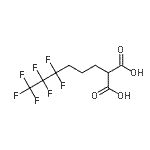 结构式 CAS# 244022-64-8, (4,4,5,5,6,6,6-七氟己基)丙二酸