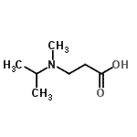 结构式 CAS# 244190-31-6, N-异丙基-N-甲基-beta-丙氨酸