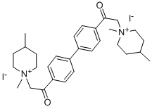 CAS#: 24459-79-8， 1,1'-(4,4'-Biphenylylenebis(2-Oxoethylene))Bis(1-Methyl-4-Pipecolinium Diiodide