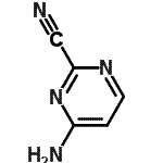 结构式 CAS# 245321-46-4, 4-氨基-2-嘧啶甲腈