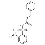 结构式 CAS# 245365-64-4, 苄基[(2-硝基苯基)磺酰基]氨基甲酸酯