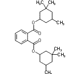 structure of CAS# 245652-81-7, Bis(3,3,5-Trimethylcyclohexyl) Phthalate;1,2-Benze<wbr>nedicarbo<wbr>xylic aci<wbr>d, bis (3<wbr>,3,5-trim<wbr>ethylcycl<wbr>ohexyl) e<wbr>ster;1,2-bis(3,3,5-trimethylcyclohexyl) benzene-1,2-dicarboxylate;Bis(cis-3,3,5-trimethylcyclohexyl) Phthalate