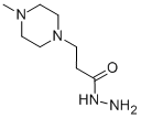 结构式 CAS# 24636-93-9, 3-(4-甲基-哌嗪-1-基)-丙酰肼