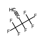 结构式 CAS# 24690-53-7, 3,4,4,4-四氟-3-(三氟甲基)-1-丁炔