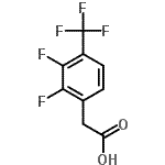 结构式 CAS# 247113-95-7, [2,3-二氟-4-(三氟甲基)苯基]乙酸
