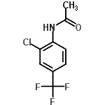 结构式 CAS# 247170-19-0, N-[2-氯-4-(三氟甲基)苯基]乙酰胺