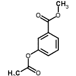 结构式 CAS# 24781-23-5, 甲基3-乙酰氧基苯甲酸酯