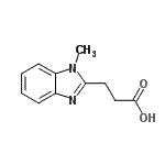 structure of CAS# 24786-75-2, 3-(1-Methyl-1H-Benzimidazol-2-Yl)Propanoic Acid;3-(1-methyl-1H-benzo[d]imidazol-2-yl)propanoic acid;3-(1-Methyl-1H-benzoimidazol-2-yl)-propanoic acid;3-(1-Methyl-1H-benzoimidazol-2-yl)-propionic acid