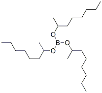 结构式 CAS# 24848-81-5, 硼酸三(1-甲基庚基)酯