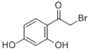 结构式 CAS# 2491-39-6, 2-溴-1-(2,4-二羟基苯基)-乙酮
