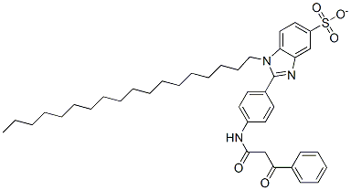 CAS#: 24939-64-8， 2-[4-[(1,3-Dioxo-3-Phenylpropyl)Amino]Phenyl]-1-Octadecyl-1H-Benzimidazole-5-Sulfonic acid sodium salt