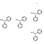 structure of CAS# 25037-29-0, Methyl(Diphenyl)Phosphine - Nickel (4:1)