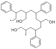 结构式 CAS# 25119-62-4, 苯乙烯-烯丙醇共聚物