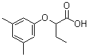 结构式 CAS# 25140-79-8, 2-(3,5-二甲基苯氧基)丁酸