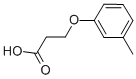 structure of CAS# 25173-36-8, 3-m-Tolyloxy-Propionic Acid