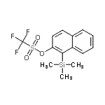 structure of CAS# 252054-88-9, 1-(Trimethylsilyl)-2-Naphthyl Trifluoromethanesulfonate