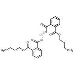 结构式 CAS# 25215-53-6, 铜(2+)二[2-(丁氧羰基)苯甲酸酯]