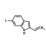 CAS 登录号：252552-67-3， 6-氟-2-乙烯基-1H-吲哚