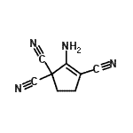 CAS 登录号：252572-08-0， 2-氨基-2-环戊烯-1,1,3-三甲腈