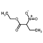 structure of CAS# 2531-81-9, Ethyl 2-Nitrobutanoate;Butyric acid, 2-nitro-, ethyl ester;Ethyl 2-nitrobutanoate;Ethyl 2-nitrobutyrate