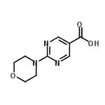 结构式 CAS# 253315-05-8, 2-(4-吗啉基)-5-嘧啶羧酸