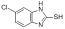 structure of CAS# 25369-78-2, 5-Chloro-2-Mercaptobenzimidazole;Zinc02486236;2-Benzimidazolethiol, 5-Chloro- (8Ci);Smr000020099
