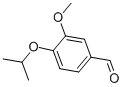 结构式 CAS# 2538-98-9, 3-甲氧基-4-(1-甲基乙氧基)-苯甲醛