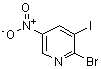 结构式 CAS# 25391-61-1, 2-溴-3-碘-5-硝基吡啶