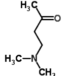 结构式 CAS# 2543-57-9, 4-(二甲基氨基)-2-丁酮