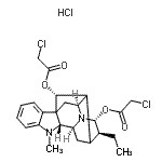 CAS#: 2552-89-8， Bis(monochloroacetyl)ajmaline hydrochloride (1:1)