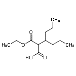 结构式 CAS# 255714-16-0, 2-(乙氧羰基)-3-丙基己酸