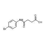 结构式 CAS# 25589-41-7, 4-[(4-溴苯基)氨基]-4-氧代丁酸