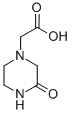 结构式 CAS# 25629-32-7, 3-氧代-1-哌嗪乙酸