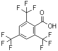 structure of CAS# 25753-26-8, 2,4,6-Tris(Trifluoromethyl)Benzoic Acid;2,4,6-tris(trifluoromethyl)benzoic acid;2,4,6-TRIS(TRIFLUOROMETHYL)BENZOICACID;MFCD08669642