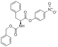 结构式 CAS# 2578-84-9, 3-苯基-2-(苯基甲氧羰基氨基)丙酸 (4-硝基苯基)酯