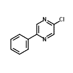 结构式 CAS# 25844-73-9, 2-氯-5-苯基吡嗪