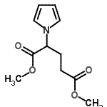 结构式 CAS# 259655-31-7, 二甲基2-(1H-吡咯-1-基)戊烷二酸酯