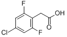 结构式 CAS# 261762-52-1, 4-氯-2,6-二氟苯基乙酸