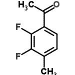 结构式 CAS# 261763-30-8, 1-(2,3-二氟-4-甲基苯基)乙酮