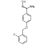 结构式 CAS# 261965-35-9, 4-[(2-氟苄基)氧基]-N'-羟基苯甲脒