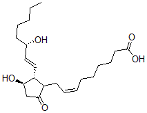 结构式 CAS# 26198-80-1, 1a,1b-二高前列腺素 E2