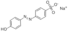 structure of CAS# 2623-36-1, 4-[2-(4-Hydroxyphenyl)Diazenyl]-Benzenesulfonic Acid Sodium Salt (1:1);Sodium 4-[N'-(4-Oxo-1-Cyclohexa-2,5-Dienylidene)Hydrazino]Benzenesulfonate;Sodium 4-[N'-(4-Keto-1-Cyclohexa-2,5-Dienylidene)Hydrazino]Benzenesulfonate;4-((4-Hydroxyphenyl)Azo)Benzenesulfonic Acid,Mo*