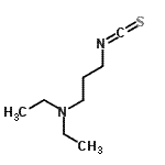 结构式 CAS# 2626-52-0, N,N-二乙基-3-异硫氰酸基-1-丙胺