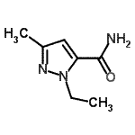 结构式 CAS# 262607-84-1, 1-乙基-3-甲基-1H-吡唑-5-甲酰胺
