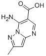 结构式 CAS# 2627-59-0, 7-氨基-2-甲基吡唑并[1,5-a]嘧啶-6-羧酸
