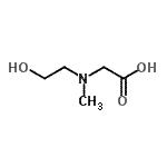 structure of CAS# 26294-19-9, N-(2-Hydroxyethyl)-N-Methylglycine;glycine, N-(2-hydroxyethyl)-N-methyl-;MFCD09709947;N-(2-hydroxyethyl)-N-methylglycine